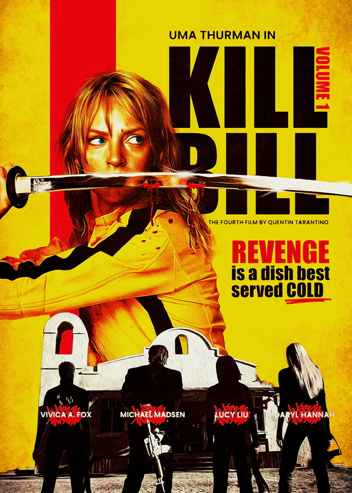 Kill Bill — afiche de Anahí Araúz, estudiante de la Escuela de Afiches